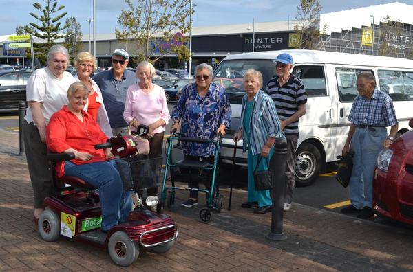 Local residents taking advantage of the Botany Town Centre service